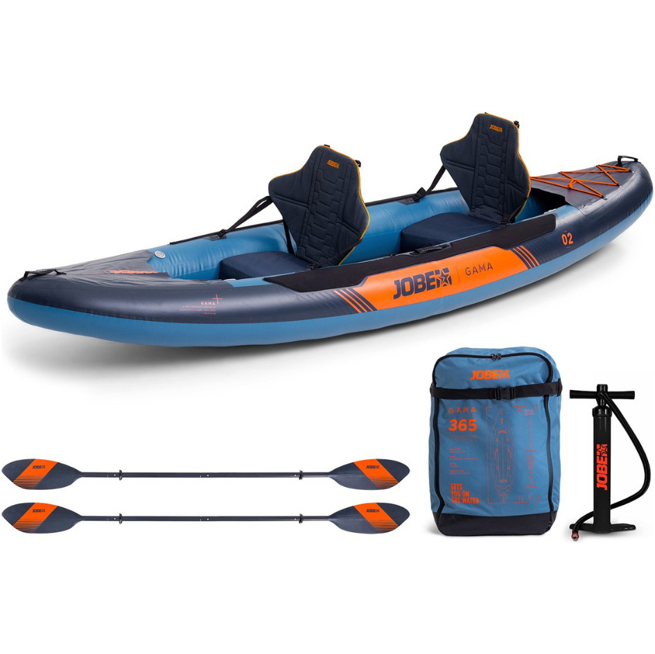 2026 Jobe Gama Inflatable Kayak Package 600024002 - Midnight Blue